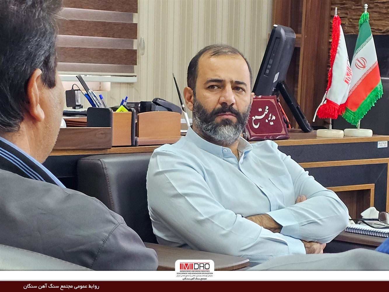 دیدار سرپرست مجتمع سنگ‌آهن سنگان با کارکنان و بررسی مشکلات پرسنل